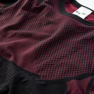 Hi-Tec Bielizna termoaktywna męska bluza Hino Top czarno-czerwony rozmiar M/L 4