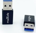 Adapter USB MaxLife  USB-C - USB Czarny  (8_2273669) 1