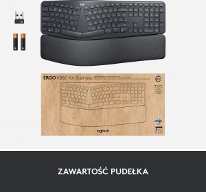 Klawiatura Logitech Ergo K860 (920-010352) + Brio 100 (960-001585) 10