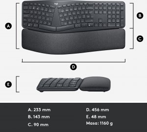 Klawiatura Logitech Ergo K860 (920-010352) + Brio 100 (960-001585) 9