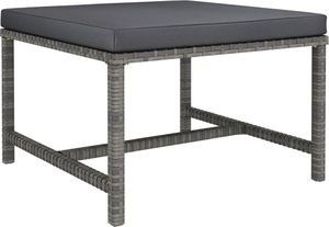 vidaXL 3-częściowa sofa do ogrodu, z poduszkami, szara, polirattanowa 4