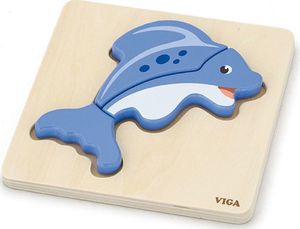Viga Viga 59934 Pierwsze puzzle na podkładce - rybka 1