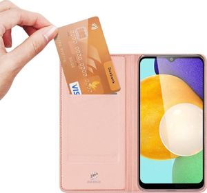 Dux Ducis Etui SAMSUNG GALAXY A03S z klapką Dux Ducis skórzane Skin Leather jasny róż 2