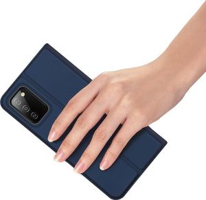 Dux Ducis Etui SAMSUNG GALAXY A03S z klapką Dux Ducis skórzane Skin Leather granatowe 5