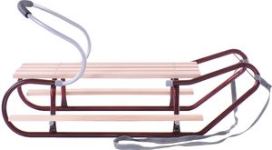 Kimet Sanki z oparciem i podnóżkami Duo-Max bordowe 2