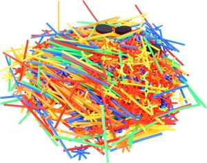 Jokomisiada Kreatywne klocki rurki patyczki 1000-ele ZA3672 3