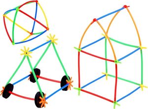Jokomisiada Kreatywne klocki rurki patyczki 1000-ele ZA3672 4
