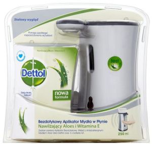 Dettol Mydło w płynie Aloe Vera - Komplet dozownik + wkład 250ml 2