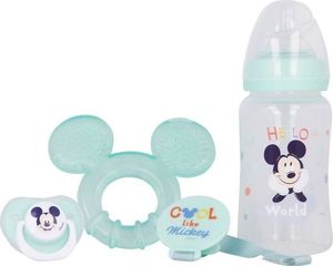 Mickey Mouse Mickey Mouse - Zestaw dla niemowlaka (butelka za smoczkiem 240ml, smoczek anatomiczny, gryzak, uchwyt na gryzak) (Cool) 2