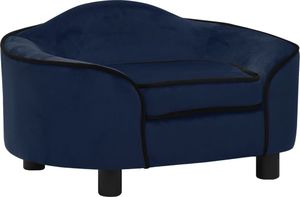 vidaXL Sofa dla psa, niebieska, 67x47x36 cm, pluszowa (171088) - 171088 2