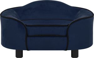 vidaXL Sofa dla psa, niebieska, 67x47x36 cm, pluszowa (171088) - 171088 4