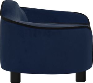 vidaXL Sofa dla psa, niebieska, 67x47x36 cm, pluszowa (171088) - 171088 6