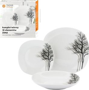 Tadar Komplet talerzy obiad porcelana Tadar Zima 18 el. () - 5907558778946 1