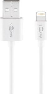 Kabel USB Goobay USB-A - Lightning 1 m Biały (54600) 1