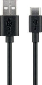 Kabel USB Goobay USB-A - USB-C 3 m Czarny (59124) 1