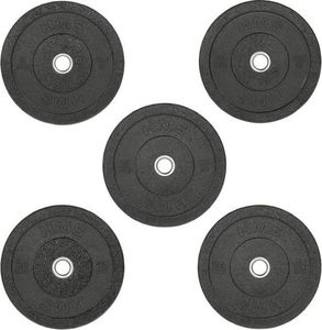 HMS Talerz olimpijski bumper czarny 15 kg 4
