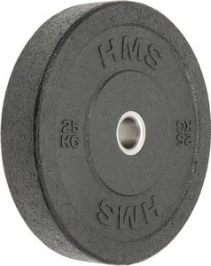 HMS Talerz Olimpijski Bumper Czarny 25 Kg 2