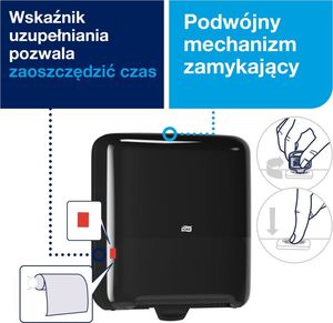 Tork Tork Matic - Dozownik do ręczników w roli, H1 - Czarny 11