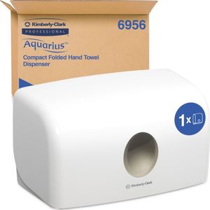 Kimberly-Clark Kimberly-Clark Aquarius 6956 - Dozownik do ręczników w składce - Biały 1