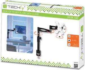 Techly UCHWYT BIURKOWY LED/LCD 13-27 CALI REGULOWANY PRZEGUBOWY do 6 KG (301191) 4