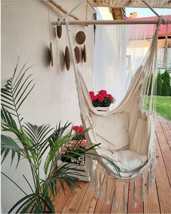 Majowo WISZĄCE KRZESŁO BRAZYLIJSKIE ZE STELAŻEM BOHO 3