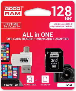 Karta GoodRam All in One MicroSDXC 128 GB Class 10 UHS-I  (M1A4-1280R11) 2
