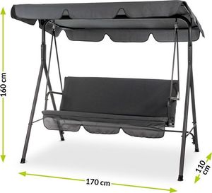 Majowo HUŚTAWKA OGRODOWA Z DASZKIEM 3