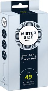 Mister Size Mister Size Condoms prezerwatywy dopasowane do rozmiaru 49mm 10szt. 1