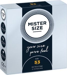 Mister Size Mister Size Condoms prezerwatywy dopasowane do rozmiaru 53mm 3szt. 1
