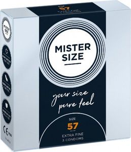 Mister Size Mister Size Condoms prezerwatywy dopasowane do rozmiaru 57mm 3szt. 1