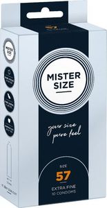 Mister Size Mister Size Condoms prezerwatywy dopasowane do rozmiaru 57mm 10szt. 1
