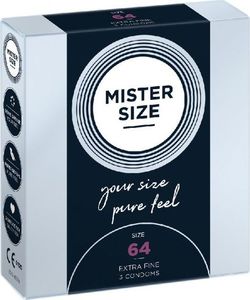 Mister Size Mister Size Condoms prezerwatywy dopasowane do rozmiaru 64mm 3szt. 1