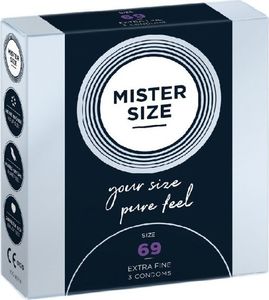 Mister Size Mister Size Condoms prezerwatywy dopasowane do rozmiaru 69mm 3szt. 1