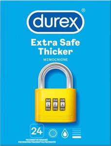 Durex  Durex Extra Safe Thicker prezerwatywy wzmocnione 24 szt 1