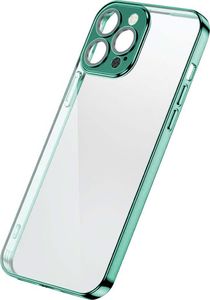 Joyroom Joyroom Chery Mirror Case etui pokrowiec do iPhone 13 obudowa z metaliczną ramką zielony (JR-BP907 light green) 1