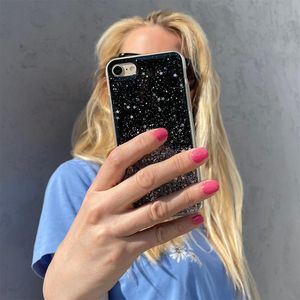 Hurtel Star Glitter etui pokrowiec do iPhone 13 Pro Max błyszcząca brokatowa obudowa czarny 6
