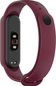 Nemo (U) Silikonowa Opaska do XIAOMI MI SMART BAND 5 / 6 burgundowa 3