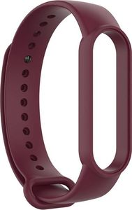 Nemo (U) Silikonowa Opaska do XIAOMI MI SMART BAND 5 / 6 burgundowa 4
