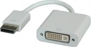 Adapter AV Roline DisplayPort - DVI-D biały 1