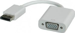 Adapter AV Roline DisplayPort - D-Sub (VGA) biały 1