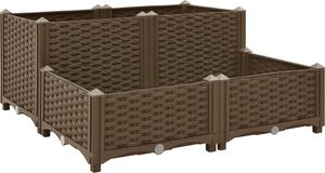 vidaXL Donica do podniesionej rabaty, 80x80x38 cm, polipropylen 2