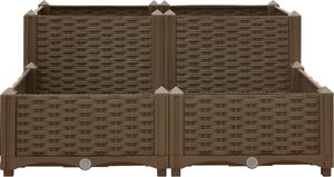 vidaXL Donica do podniesionej rabaty, 80x80x38 cm, polipropylen 3