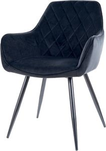 Selsey SELSEY Krzesło tapicerowane Brisheapp czarne 1