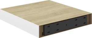 vidaXL Półki ścienne, 4 szt., dębowo-białe, 23 x 23,5 x 3,8 cm, MDF 7