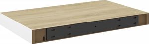 vidaXL Półki ścienne, 4 szt., dębowo-białe, 40 x 23,5 x 3,8 cm, MDF 7