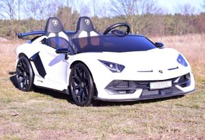 Import SUPER-TOYS LICENCJONOWANY LAMBORGHINI AVENTADOR SVJ DLA 2 DZIECI, FUNKCJA DRIFTU MIĘKKIE SIEDZENIE, MIĘKKIE KOŁA/SX2028 11