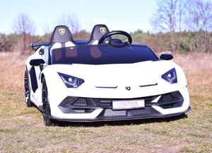Import SUPER-TOYS LICENCJONOWANY LAMBORGHINI AVENTADOR SVJ DLA 2 DZIECI, FUNKCJA DRIFTU MIĘKKIE SIEDZENIE, MIĘKKIE KOŁA/SX2028 13