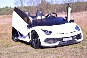 Import SUPER-TOYS LICENCJONOWANY LAMBORGHINI AVENTADOR SVJ DLA 2 DZIECI, FUNKCJA DRIFTU MIĘKKIE SIEDZENIE, MIĘKKIE KOŁA/SX2028 14