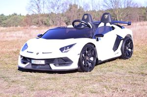 Import SUPER-TOYS LICENCJONOWANY LAMBORGHINI AVENTADOR SVJ DLA 2 DZIECI, FUNKCJA DRIFTU MIĘKKIE SIEDZENIE, MIĘKKIE KOŁA/SX2028 15