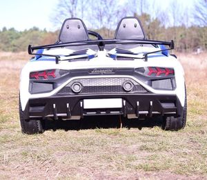 Import SUPER-TOYS LICENCJONOWANY LAMBORGHINI AVENTADOR SVJ DLA 2 DZIECI, FUNKCJA DRIFTU MIĘKKIE SIEDZENIE, MIĘKKIE KOŁA/SX2028 18